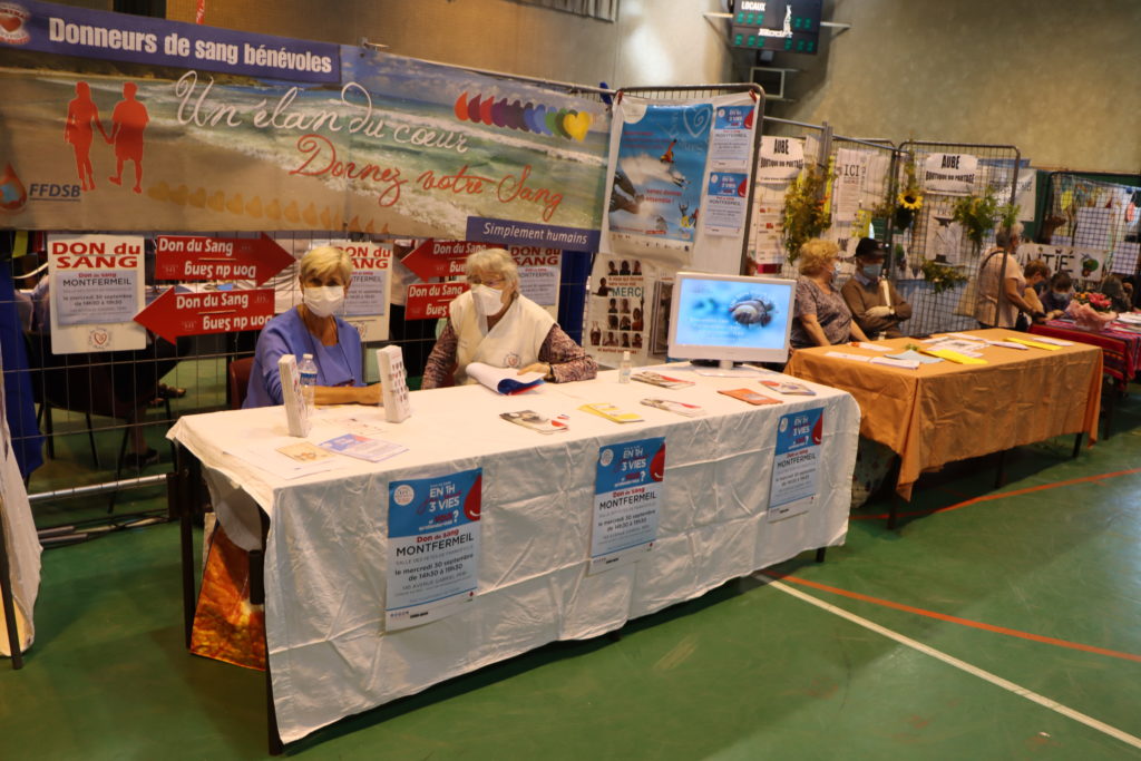 Don du sang au forum des associations - Montfermeil