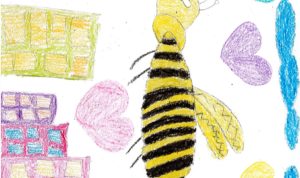 Concours de dessin "Imagine une abeille dans ta ville en 2030" - Aylin Yildiz