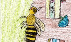 Concours de dessin "Imagine une abeille dans ta ville en 2030" - Léa Fercot