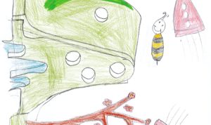 Concours de dessin "Imagine une abeille dans ta ville en 2030" - Leanne Debellis