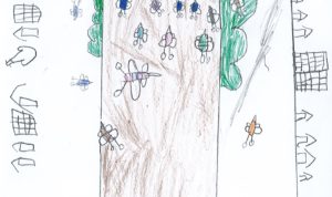 Concours de dessin "Imagine une abeille dans ta ville en 2030" - Noah Henry