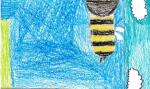 Concours de dessin "Imagine une abeille dans ta ville en 2030" - Younes Bakkouri