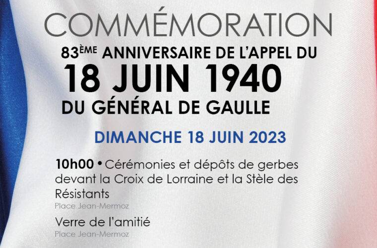 Commémoration du 83ème anniversaire de l’appel du 18 juin 1940