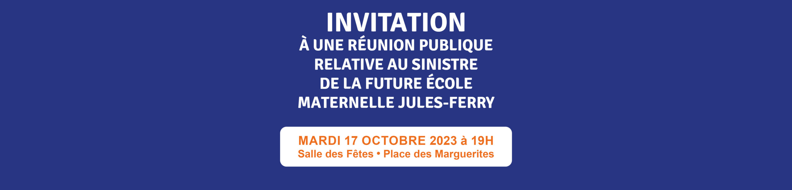 Invitation à une réunion (école maternelle Jules Ferry)